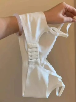 Soutien-gorge sans coutures et sans armatures brassière douce et confortable à bord festonné