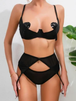 Soutiens-gorge Lingerie Femme Sous-Vêtement Rose Dentelle