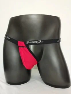 String pour homme avec poche ajustable taille basse et ceinture élastique sous-vêtement sexy