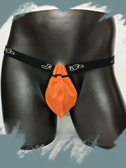 String pour homme avec poche ajustable taille basse et ceinture élastique sous-vêtement sexy