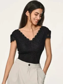 Tops En Dentelle Blanche Pour Femme