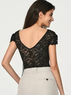 Tops En Dentelle Blanche Pour Femme