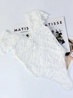 Tops En Dentelle Blanche Pour Femme