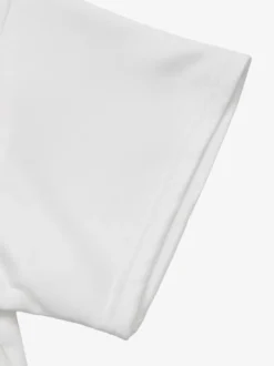 T-shirt à manches courtes blanc en viscose col rond pour femme été