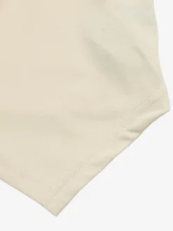 T-shirt à manches longues écru blanc col V pour femme