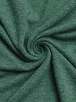 T-shirt à épaules tombantes en vert pour femme - Haut d'été 2026