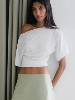 T-shirts blancs à manches courtes pour femmes