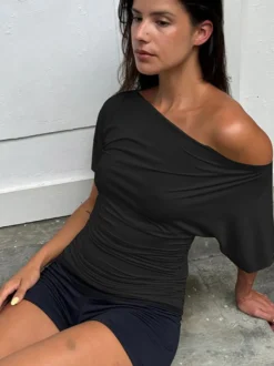 T-shirts blancs à manches courtes pour femmes