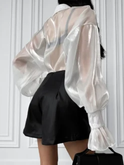 T-shirt transparent à manches longues et protection solaire pour femme (2026)