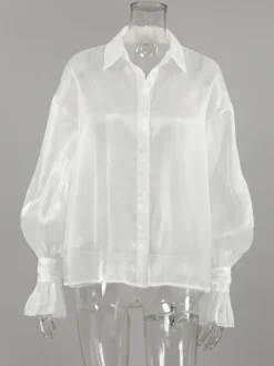 T-shirt transparent à manches longues et protection solaire pour femme (2026)