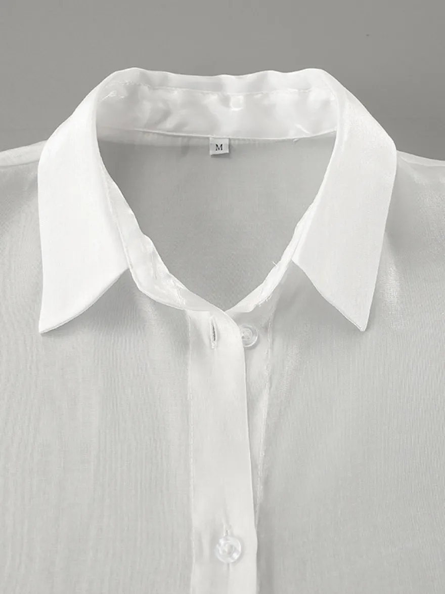 T-shirt transparent à manches longues et protection solaire pour femme (2026)