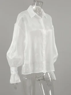 T-shirt transparent à manches longues et protection solaire pour femme (2026)