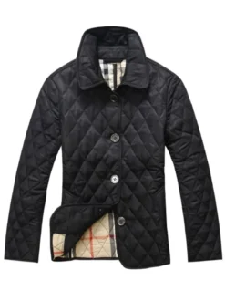 Veste Manteau Court Femme Imprimés à Col Revers Coupe Cintrée avec Manches Longues avec Boutons avec Poches Unicolore Veste Blazer Manteau Hiver Femme