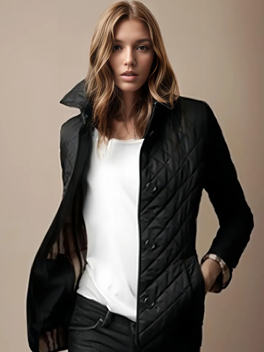 Veste Manteau Court Femme Imprimés à Col Revers Coupe Cintrée avec Manches Longues avec Boutons avec Poches Unicolore Veste Blazer Manteau Hiver Femme