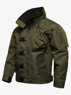 Veste militaire décontractée à manches longues pour homme