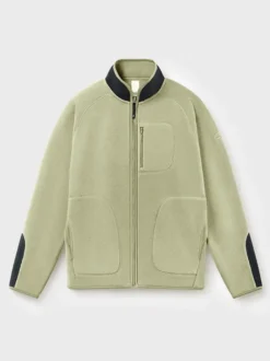 Veste Polaire Col Montant Homme Manteau Chaud D'hiver Imprimé Losanges