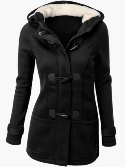 Vestes d'hiver pour femmes à capuche manteau gris vêtements d'extérieur