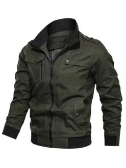 Vestes et manteaux Hommes Jacket Hommes Vestes Hommes Chic Bourgogne Green Modern