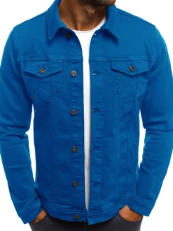 Vestes et manteaux pour hommes Veste pour homme Vestes de Hommes Chic Black Royal Blue Fashionable
