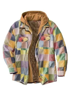 Vestes et manteaux pour hommes vestes pour hommes vestes pour hommes chics plaid clair gris kaki à la mode