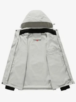 Vestes Homme Chic Color Block Décontracté À Capuche Beige Moderne