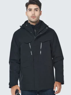 Vestes Homme Manteaux Veste Homme Vestes Homme Chic Color Block Noir Marine Foncé Cool