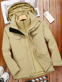 Vestes Homme Manteaux Veste Homme Vestes Homme Chic Color Block Noir Marine Foncé Cool