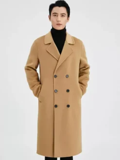 Vestes Hommes Manteaux Col Rabattu À Revers Confortable Gris Chesterfield Chic