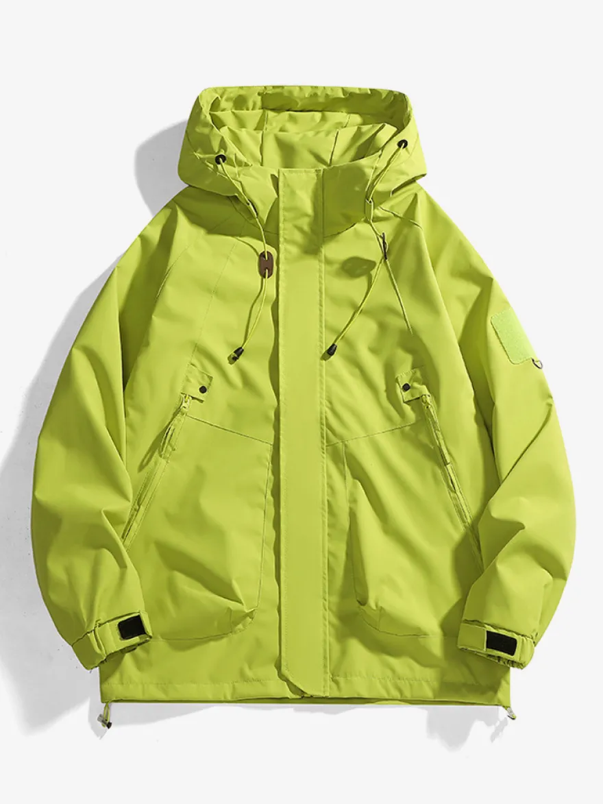 Vestes Manteaux Veste Hommes Vestes Chic Noir À Capuche Imperméable