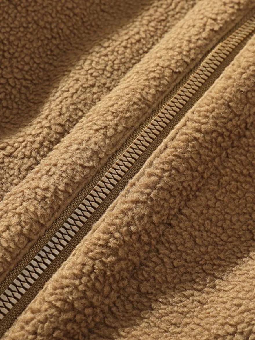 Vestes Matelassées Pour Hommes Manteaux Chic Marron Café Cool Poches Décontracté