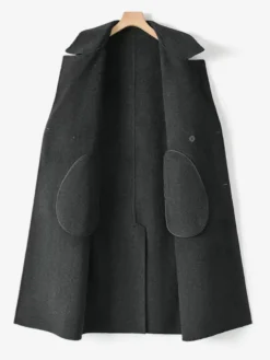 Vestes Pour Hommes Manteaux Col Rabattu À Revers Chic Gris Foncé Chesterfield
