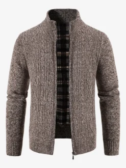 Vêtements Cardigan Pour Hommes Pulls Décontracté Manches Longues Zipper