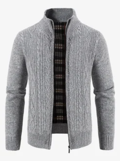 Vêtements Cardigan Pour Hommes Pulls Décontracté Manches Longues Zipper