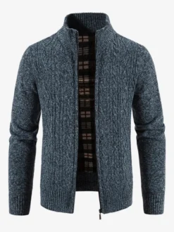 Vêtements Cardigan Pour Hommes Pulls Décontracté Manches Longues Zipper