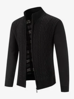 Vêtements Cardigan Pour Hommes Pulls Décontracté Manches Longues Zipper