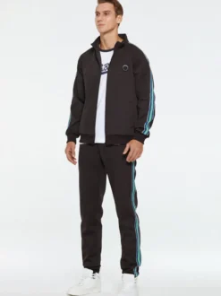 Vêtements d'actif pour hommes 2 pièces imprimées manches longues colorées de portrait blanc