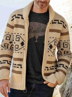 Vêtements pour hommes Cardigan pour hommes Pulls pour hommes Cardigans pour hommes Chic Manches longues Gris kaki Confortable