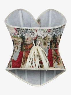 Vêtements vintage Corset vintage Vêtements vintage pour femmes Corset abricot clair Imprimé pour adultes Chic pour femmes