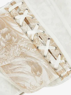 Vêtements vintage Corset vintage Vêtements vintage pour femmes Corset à lacets dorés Imprimé pour adultes Chic pour femmes