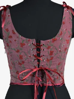 Vêtements vintage Corset vintage Vêtements vintage pour femmes Corset à lacets blanc écru Imprimé pour adultes Rétro pour femmes