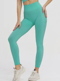 Yoga Leggings Lycra Spandex Color Block Pantalon de course pour femme